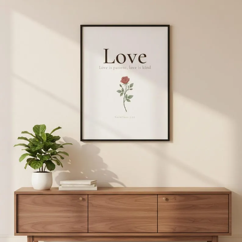 View 4 of Fruit of the Spirit: Galatians 5:22-23 Botanical Scripture Wall Art Set of 9