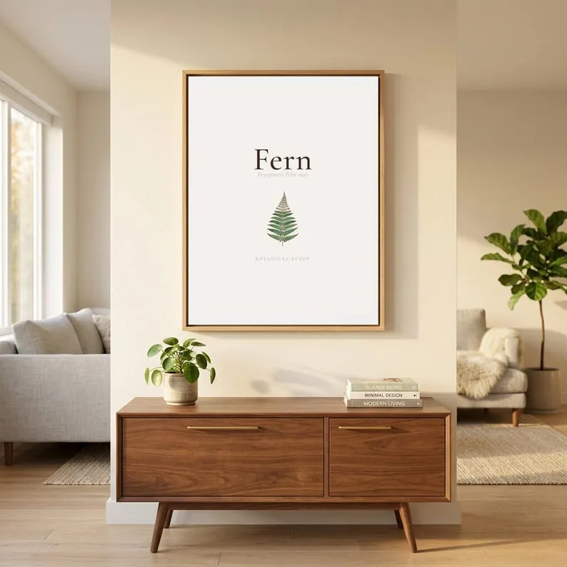View 4 of Vintage Botanical Scripture Print Set of 6, Neutral Floral Gallery Wall Art