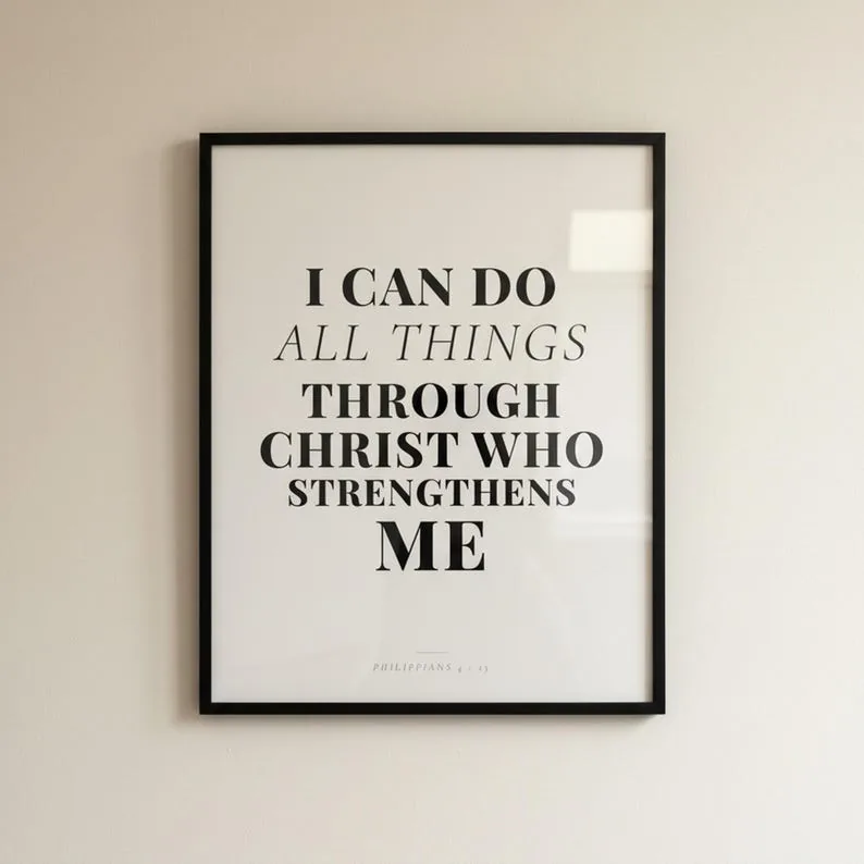 View 2 of Philippians 4:13 Scripture Wall Art