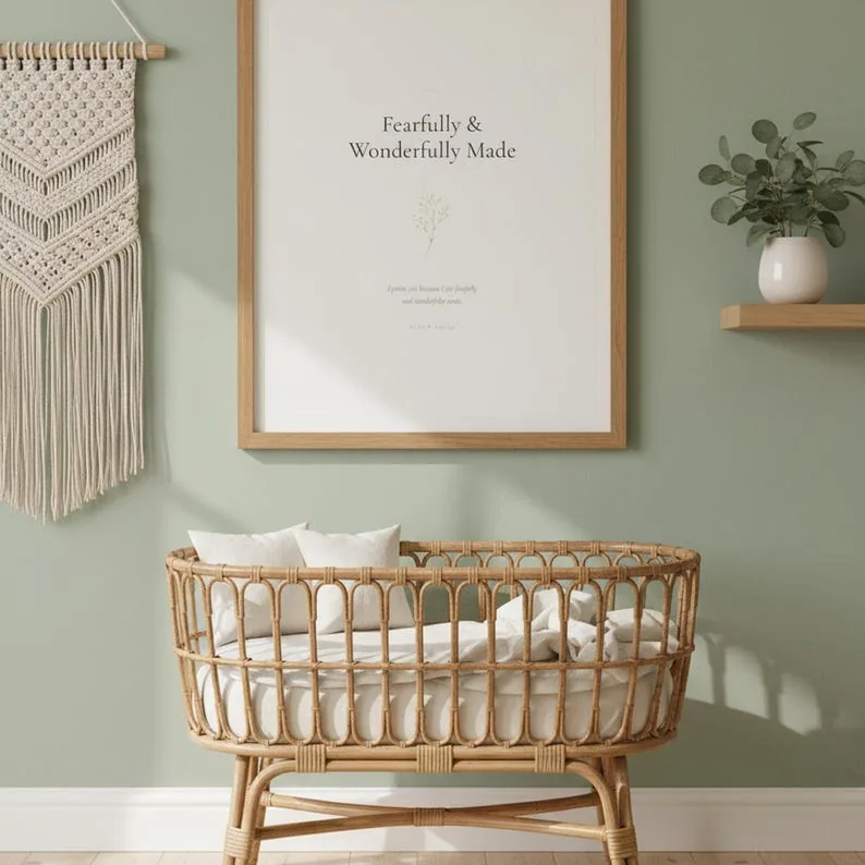 View 2 of Psalm 139:14 Fearfully and Wonderfully Made Scripture Wall Art