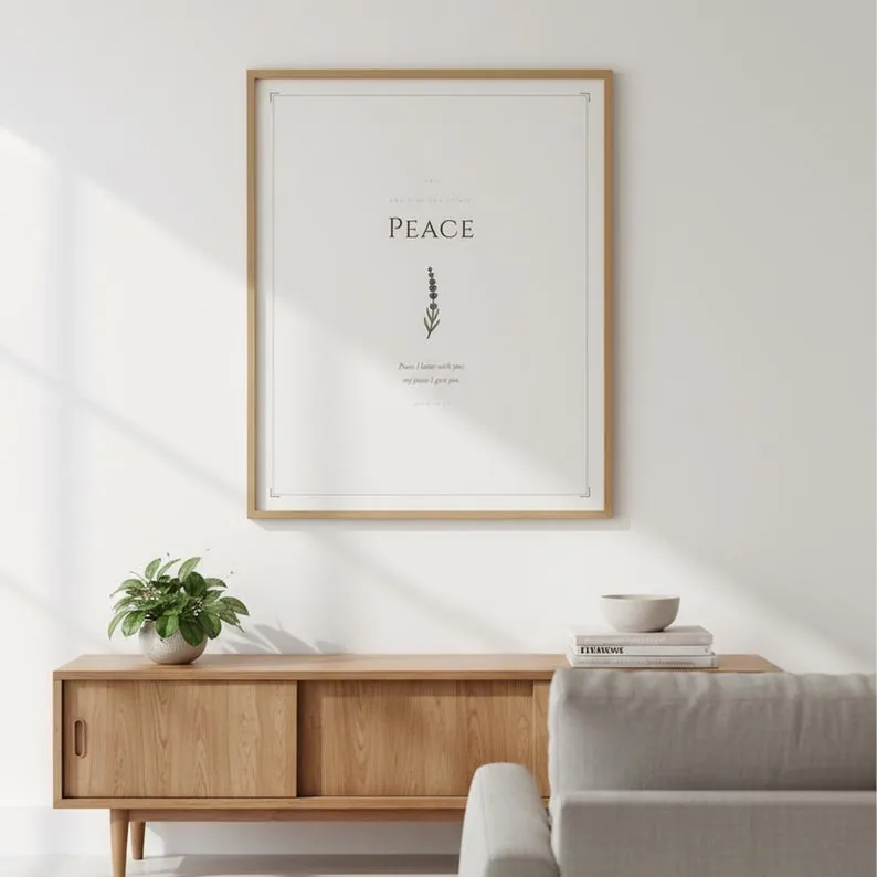 View 2 of Peace: Fruit of the Spirit Scripture Wall Art
