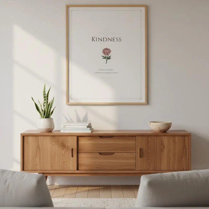 View 2 of Kindness Fruit of the Spirit Scripture Wall Art, Ephesians 4:32 Bible Verse Print