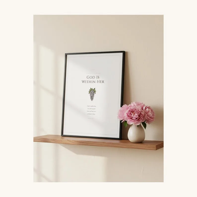 View 2 of Proverbs 31 and Psalm 46 Scripture Wall Art Set of 3 for Mom