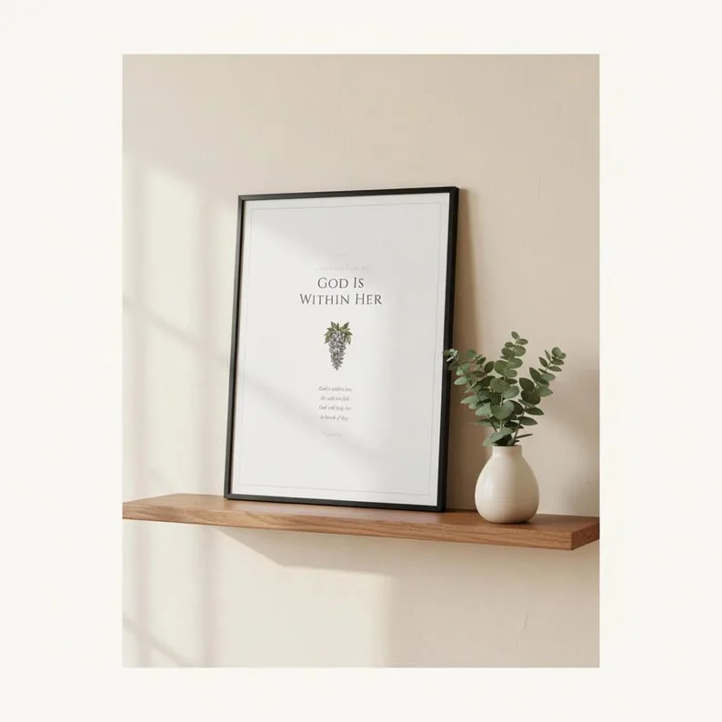 View 3 of Proverbs 31 and Psalm 46 Scripture Wall Art Set of 3 for Mom