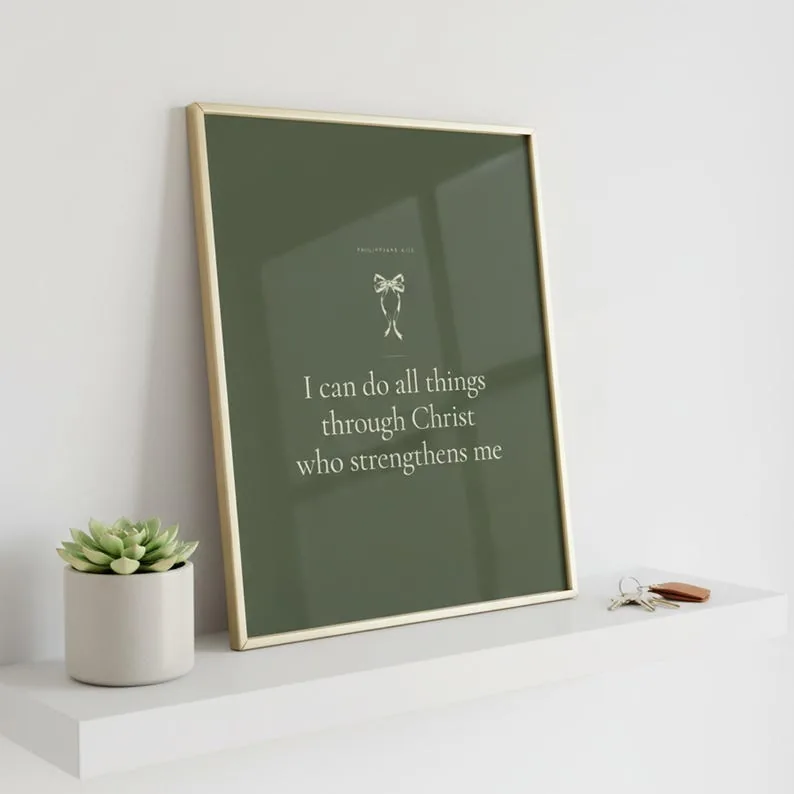 View 3 of I Can Do All Things: Philippians 4:13 Scripture Wall Art