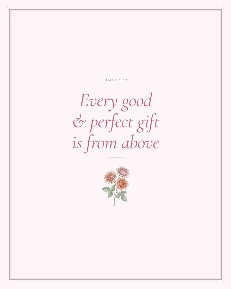 View 4 of Every Good and Perfect Gift James 1:17 Scripture Wall Art