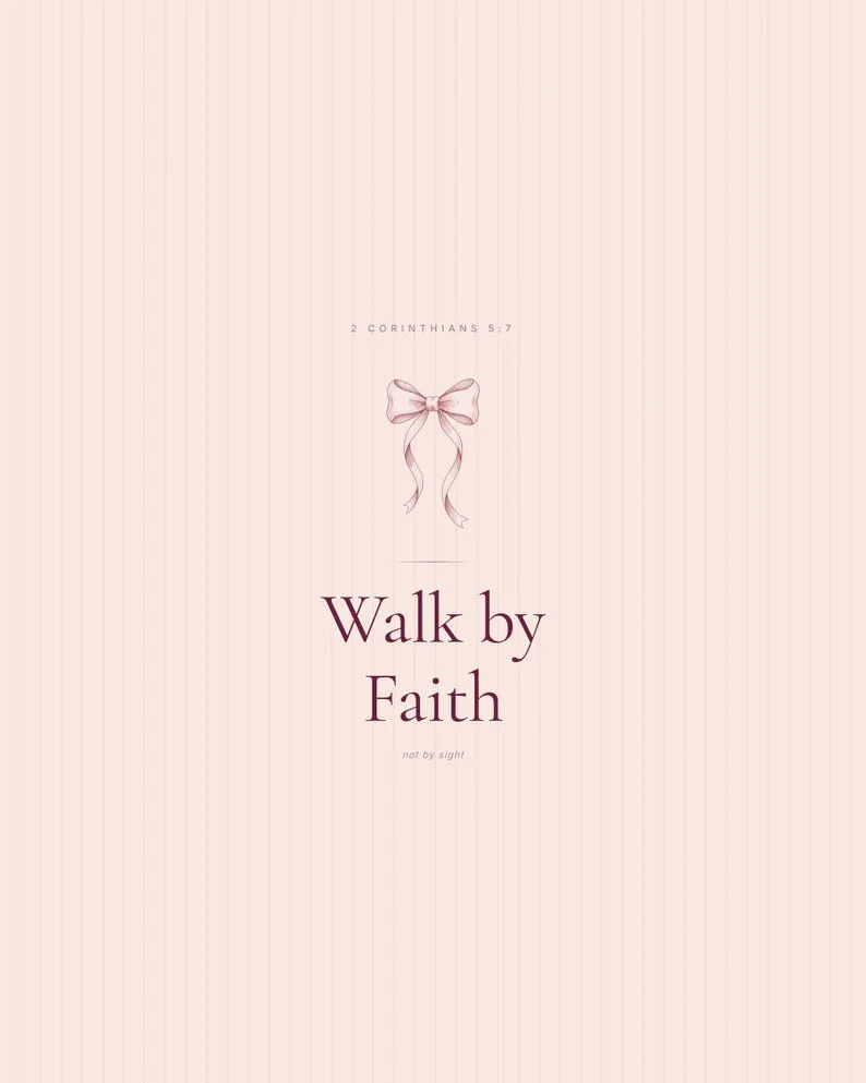 View 2 of Walk by Faith Not by Sight Scripture Wall Art