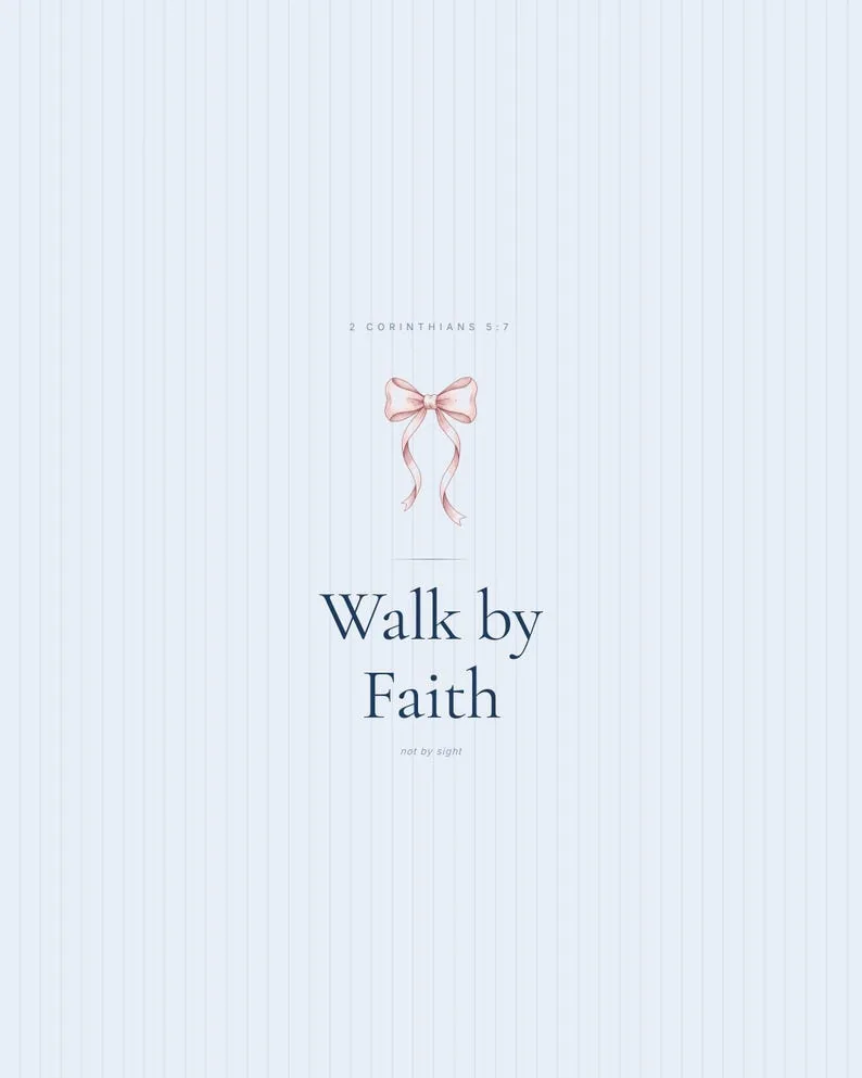 View 2 of Walk by Faith Not by Sight Scripture Wall Art