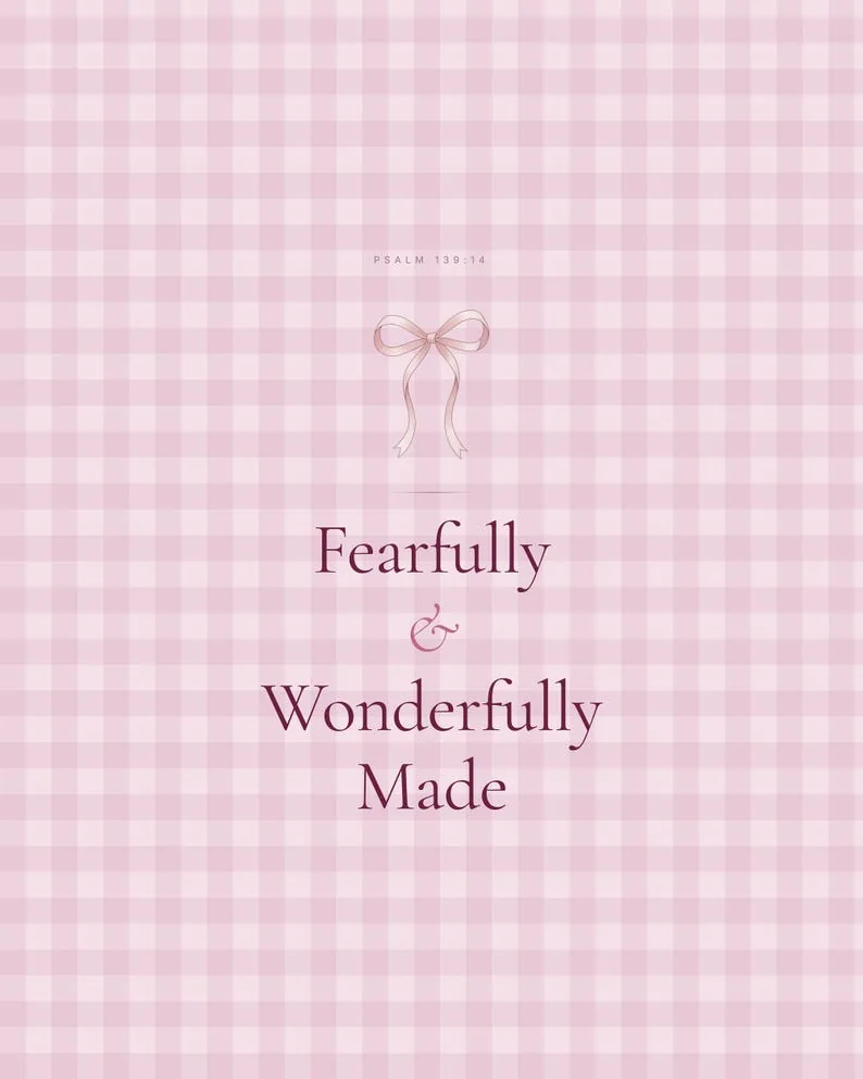 View 2 of Fearfully and Wonderfully Made, Psalm 139:14, Scripture Wall Art