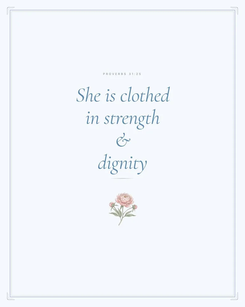 View 2 of Proverbs 31:25 Scripture Wall Art