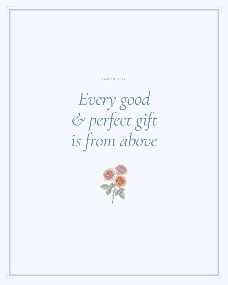 View 2 of Every Good and Perfect Gift Scripture Wall Art