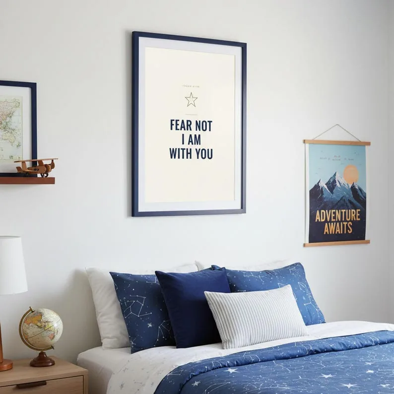 View 3 of Isaiah 41:10 Fear Not Scripture Wall Art
