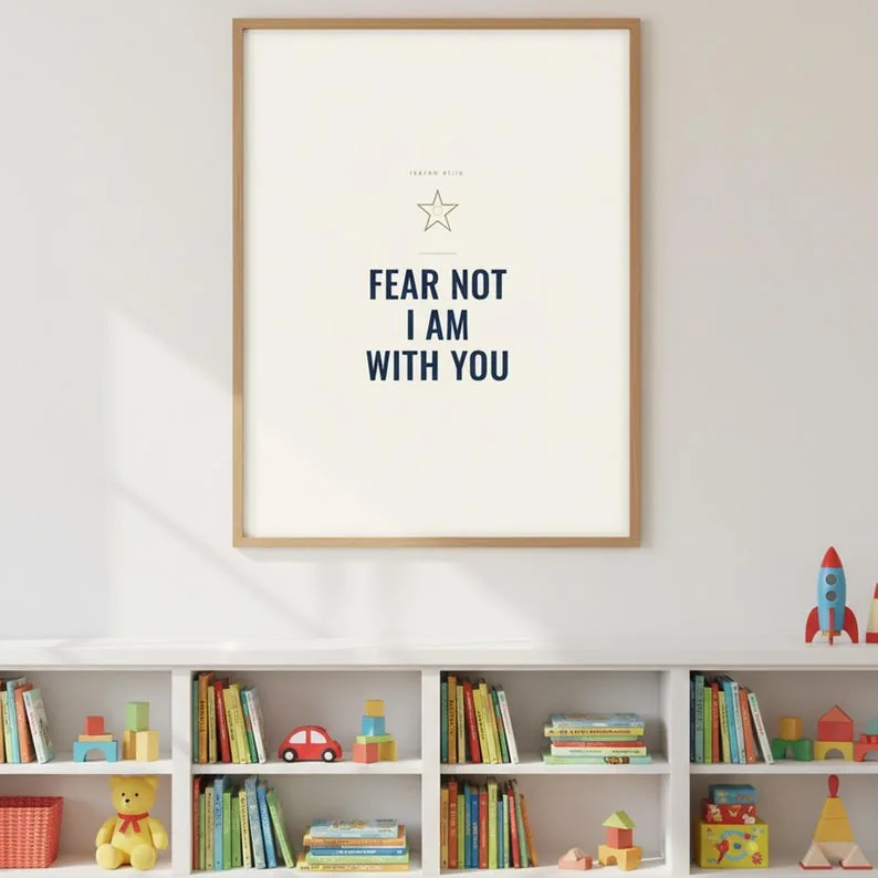 View 4 of Isaiah 41:10 Fear Not Scripture Wall Art