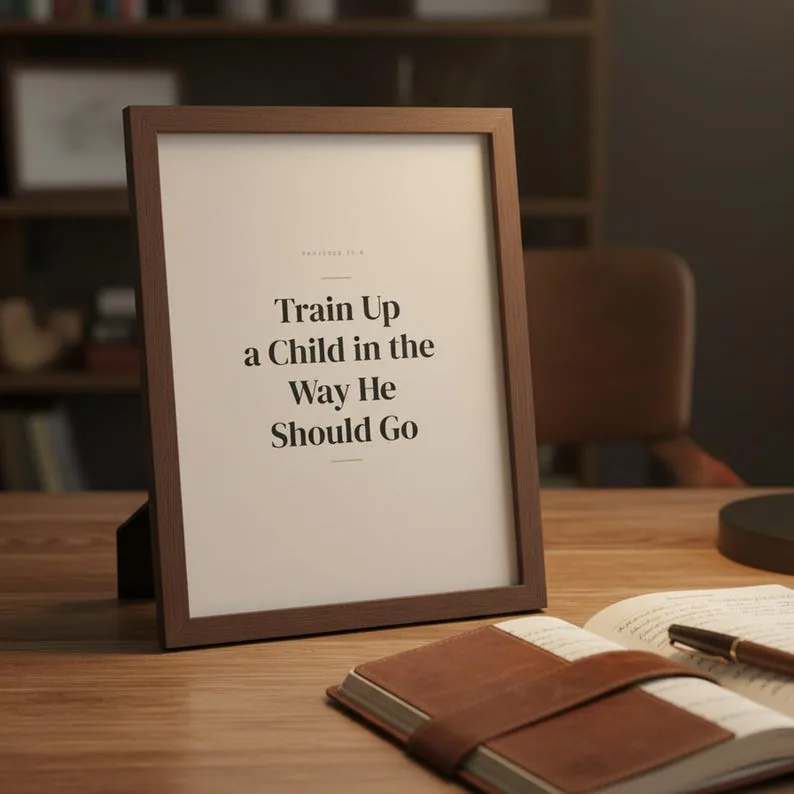 View 3 of Father's Day Scripture Wall Art Set of 3 Bible Verse Prints