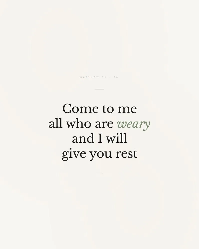View 4 of Matthew 11:28 Scripture Wall Art: Come to Me, All Who Are Weary