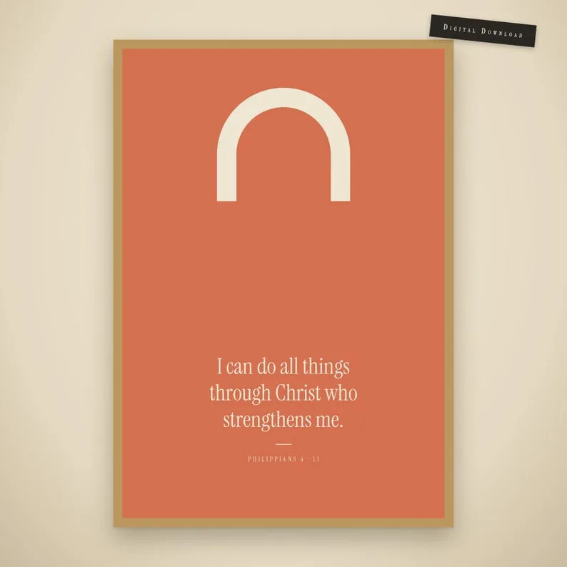 View 3 of Colorful Bible Verse Gallery Wall: Scripture Wall Art Set of 9