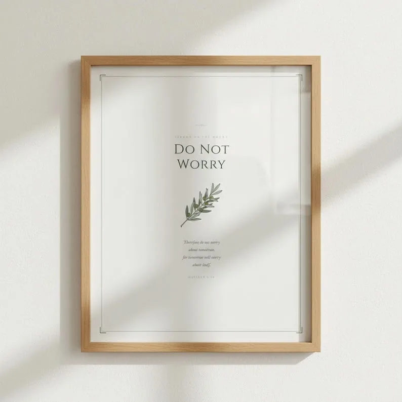 View 4 of Consider the Lilies and Do Not Worry Scripture Wall Art