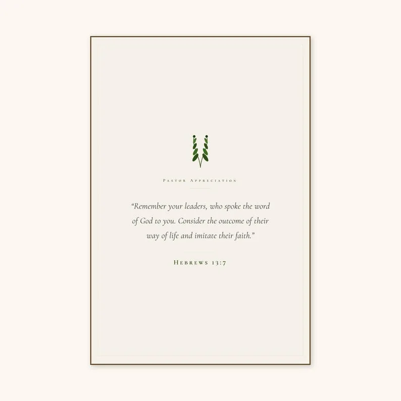 View 2 of Remember Your Leaders Hebrews 13:7 Scripture Wall Art